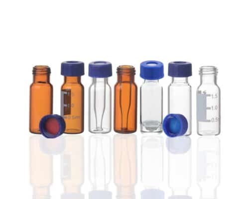 mastelf nd9 2ml chromatography vial with cap and septum